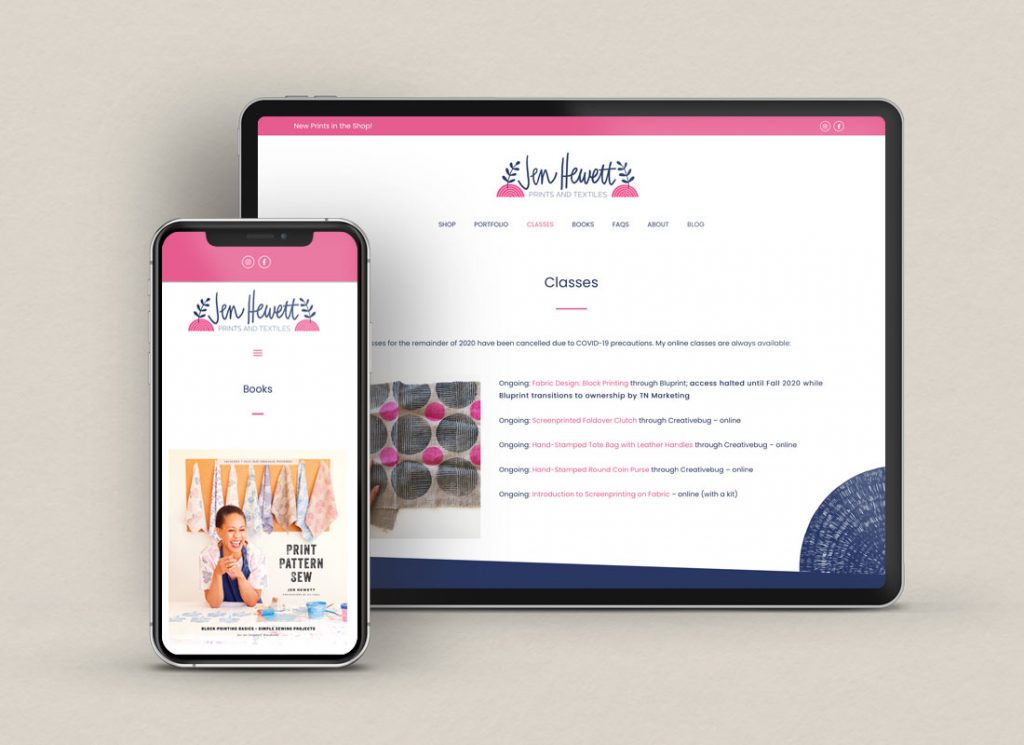 We just finished working with Jen Hewett on her website redesign and we're so excited to share the finished design with you.